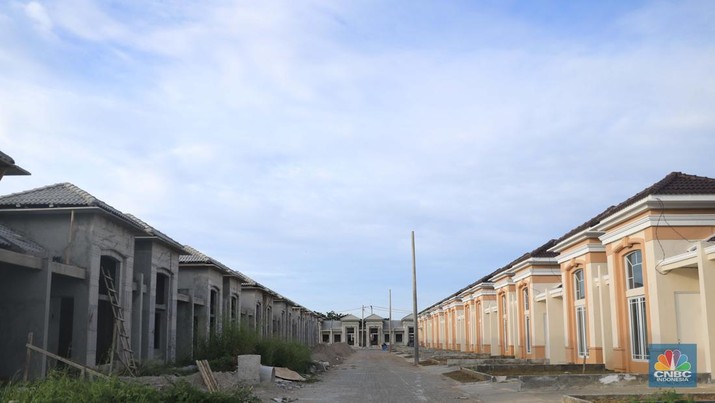 Perumahan di kawasan Ciseeng, Bogor, Jawa Barat. (CNBC Indonesia/Muhammad Sabki)