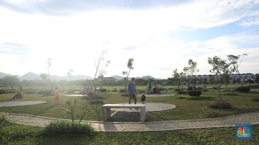 Perumahan di kawasan Ciseeng, Bogor, Jawa Barat. (CNBC Indonesia/Muhammad Sabki)
