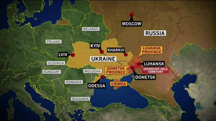 Peta Russia-Ukraine (REUTERS)