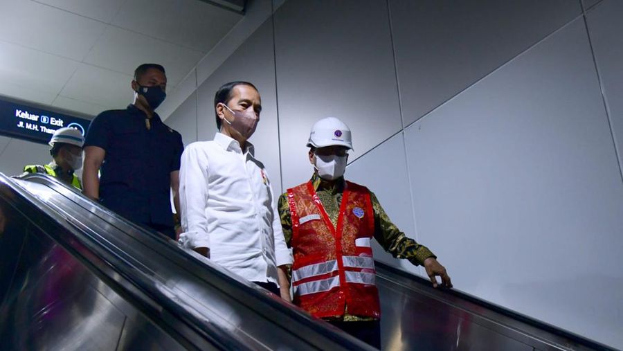 Presiden Jokowi Luncurkan Tunnel Boring Machine MRT Jakarta Fase 2A, 24 Februari 2022