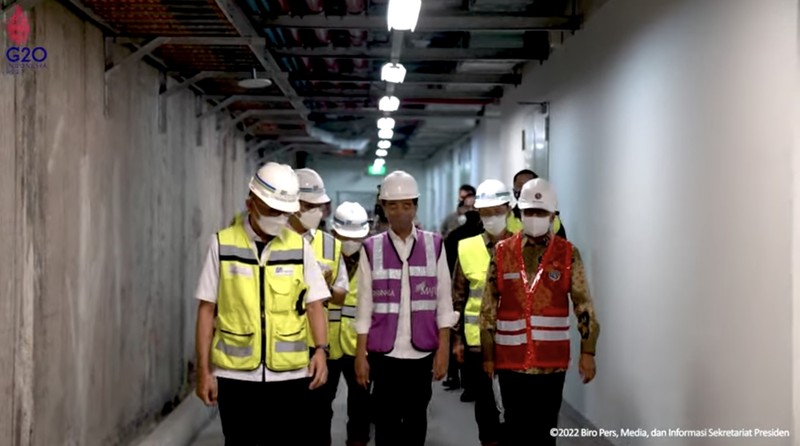 Presiden Jokowi Luncurkan Tunnel Boring Machine MRT Jakarta Fase 2A, 24 Februari 2022 Presiden Jokowi Luncurkan Tunnel Boring Machine MRT Jakarta Fase 2A, 24 Februari 2022