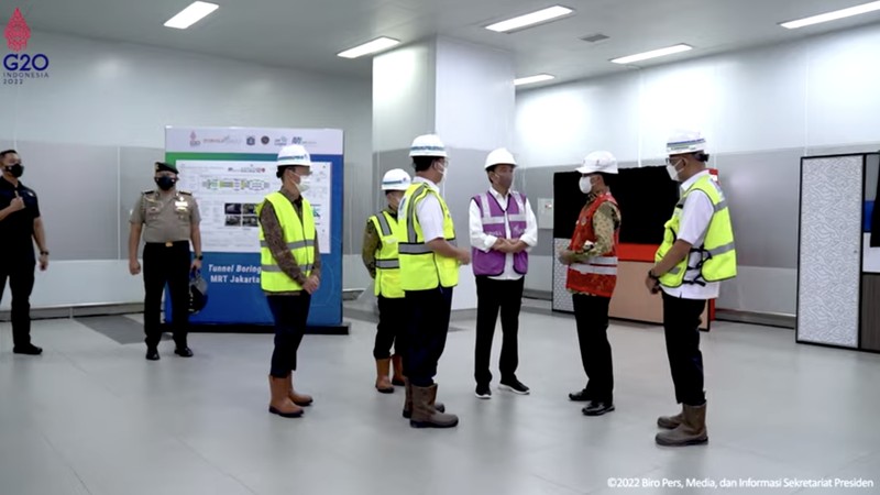 Presiden Jokowi Luncurkan Tunnel Boring Machine MRT Jakarta Fase 2A, 24 Februari 2022 Presiden Jokowi Luncurkan Tunnel Boring Machine MRT Jakarta Fase 2A, 24 Februari 2022