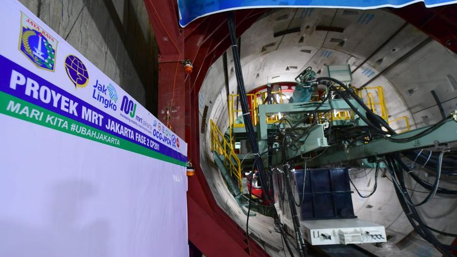Presiden Jokowi Luncurkan Tunnel Boring Machine MRT Jakarta Fase 2A, 24 Februari 2022