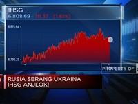 Rusia Serang Ukraina, IHSG Anjlok Lebih dari 1,5%