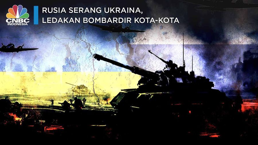 Rusia Serang Ukraina, Ledakan Bombardir Kota-kota