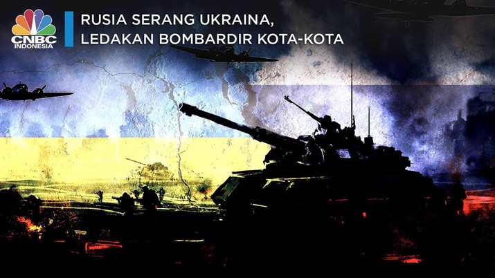 Rusia Serang Ukraina, Ledakan Bombardir Kota-kota