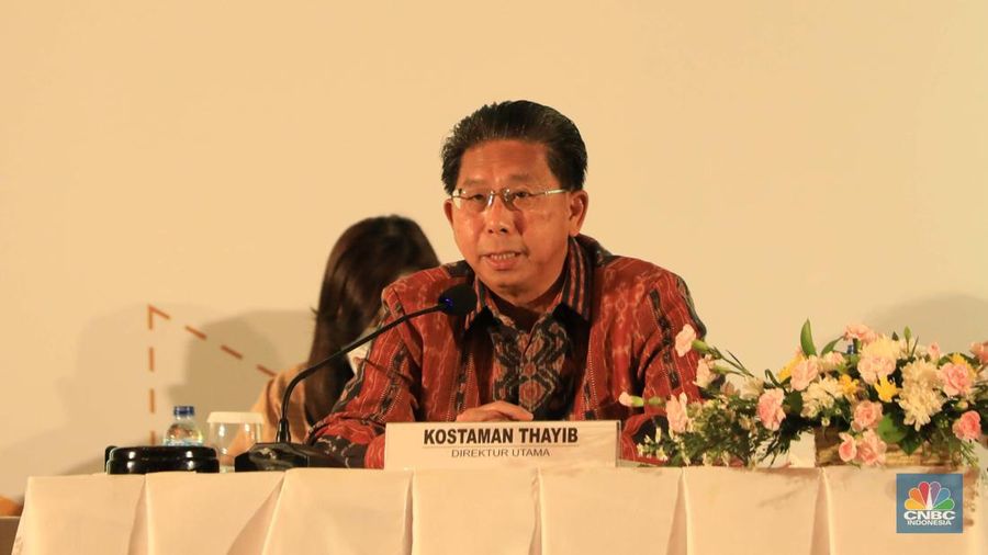 Direktur Utama Bank Mega Kostaman Thayib (CNBC Indonesia/Muhammad Sabki))