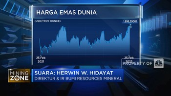 Efek Perang, Produsen Proyeksi Harga Emas Bisa USD 2.000/t oz