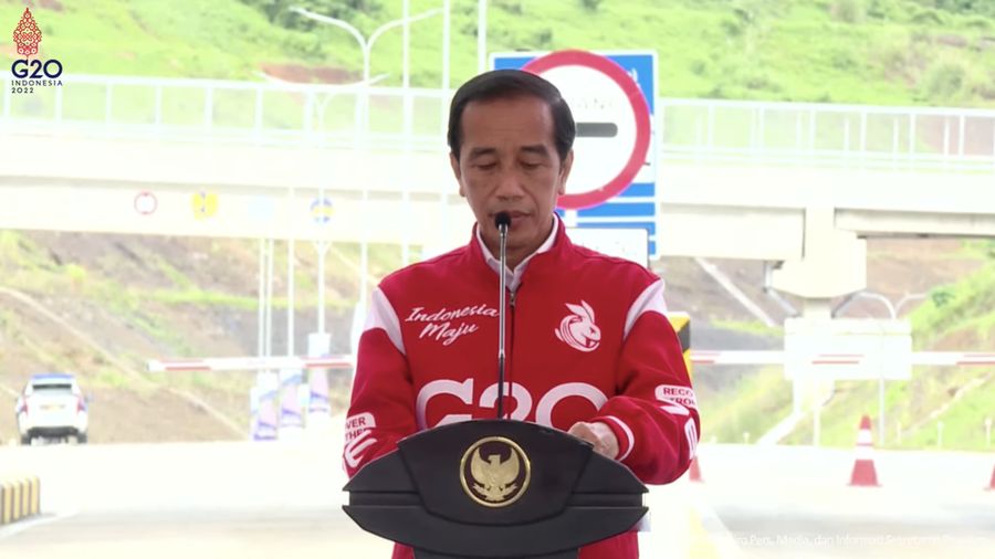 Peresmian Jalan Tol Manado – Bitung, Ruas Danowudu – Bitung, Kota Bitung, 25 Februari 2022