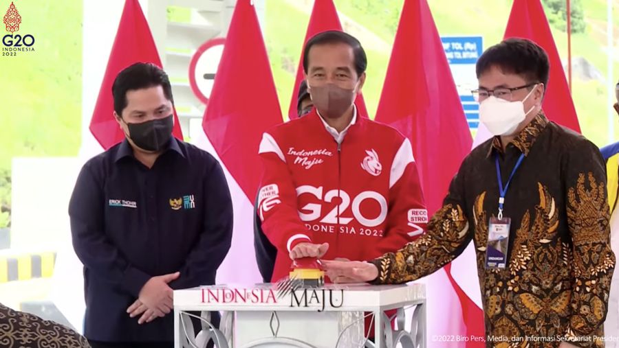 Peresmian Jalan Tol Manado – Bitung, Ruas Danowudu – Bitung, Kota Bitung, 25 Februari 2022