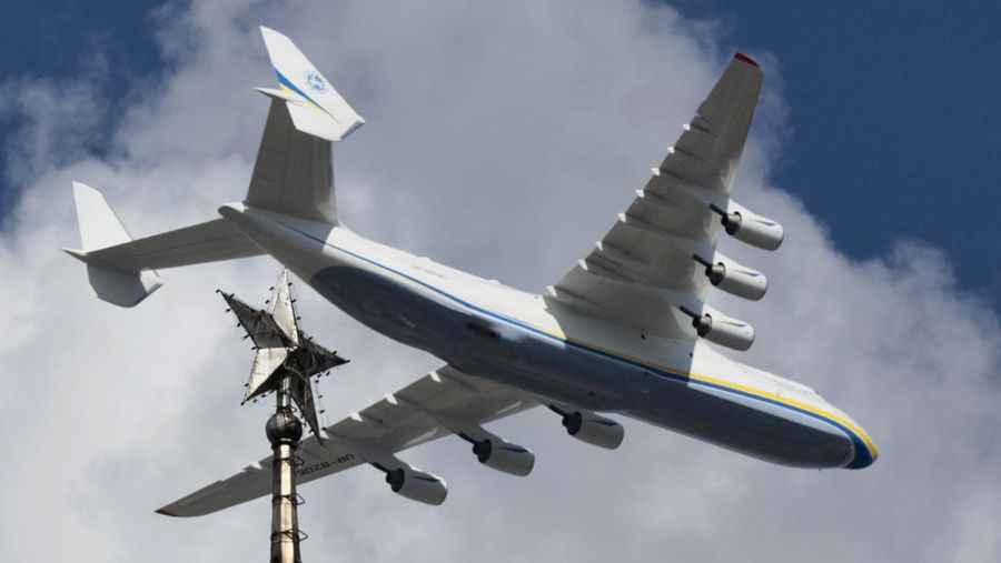 Currently the world's largest airplane, Ukrainian Antonov An-225 Mriya, (means 