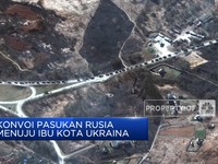 Konvoi Pasukan Rusia Menuju Ibu Kota Ukraina