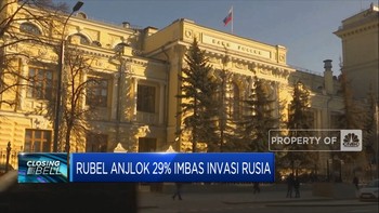 Rubel Anjlok 29% Imbas Serangan Rusia Ke Ukraina