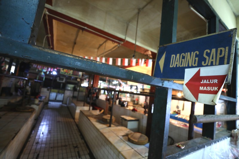 Pedagang Daging Sapi Mogok (CNBC Indonesia/Tri Susilo) Pedagang Daging Sapi Mogok (CNBC Indonesia/Tri Susilo)