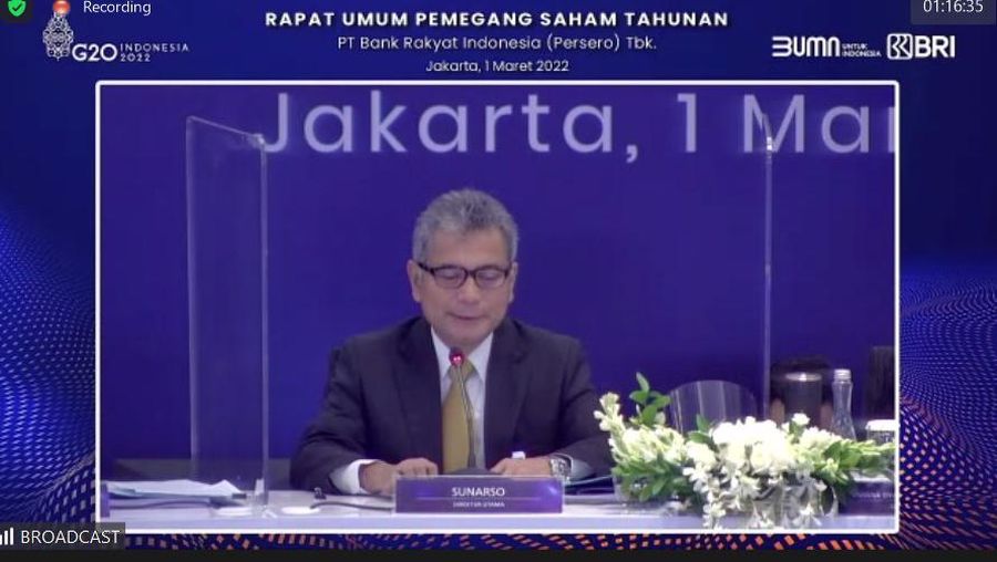 RUPS Bank BRI (Tangkapan Layar)