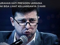 Saat Presiden Ukraina Curhat Tak Bisa Lihat Keluarganya