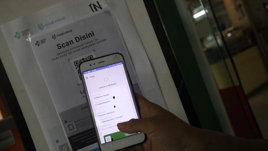 eHac pedulilindungi (CNBC Indonesia/Andrean Kristianto)