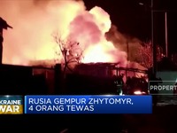 Kota Zhytomyr di Ukraina Luluh Lantak Dirudal Rusia