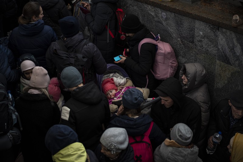 Russia Ukraine War Children Photo Gallery A toy sits among the debris near an apartment building damaged following a rocket attack, in Kyiv, Ukraine, Saturday, Feb. 26, 2022. (AP Photo/Emilio Morenatti)