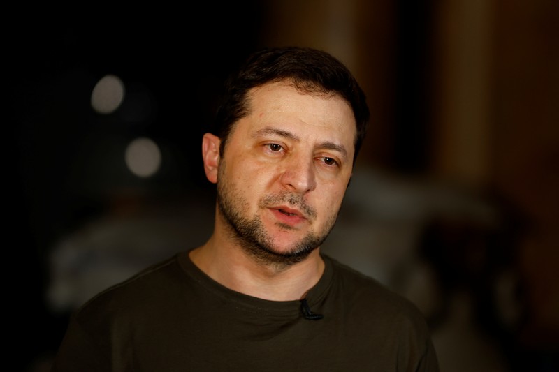 Presiden Ukraina Volodymyr Zelensk. (AP/Evgeniy Maloletka) Presiden Ukraina Volodymyr Zelensk. (AP/Evgeniy Maloletka)