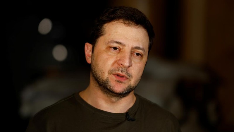 Presiden Ukraina Volodymyr Zelensk. (AP/Evgeniy Maloletka)