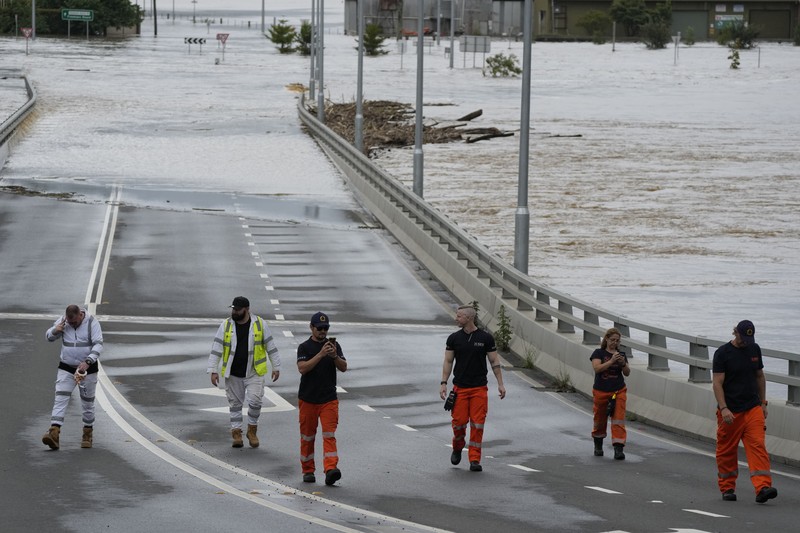 Australia Floods A building is submerged in flood waters near Windsor on the outskirts of Sydney, Australia, Thursday, March 3, 2022.Tens of thousands of people had been ordered to evacuate their homes and many more had been told to prepare to flee as parts of Australia's southeast coast are inundated by the worst flooding in decades. (AP Photo/Rick Rycroft)