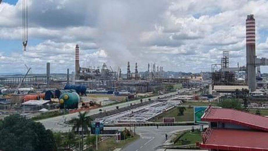 Kondisi Kilang Balikpapan, Jumat (04/04/2022) pukul 11.00 WITA. (Doc Pertamina)