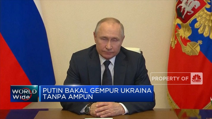 Putin Bersumpah akan Terus Gempur Ukraina Putin Bersumpah akan Terus Gempur Ukraina