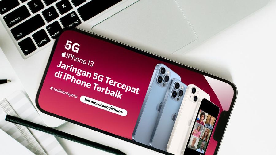 Paket Bundling Telkomsel iPhone 13.