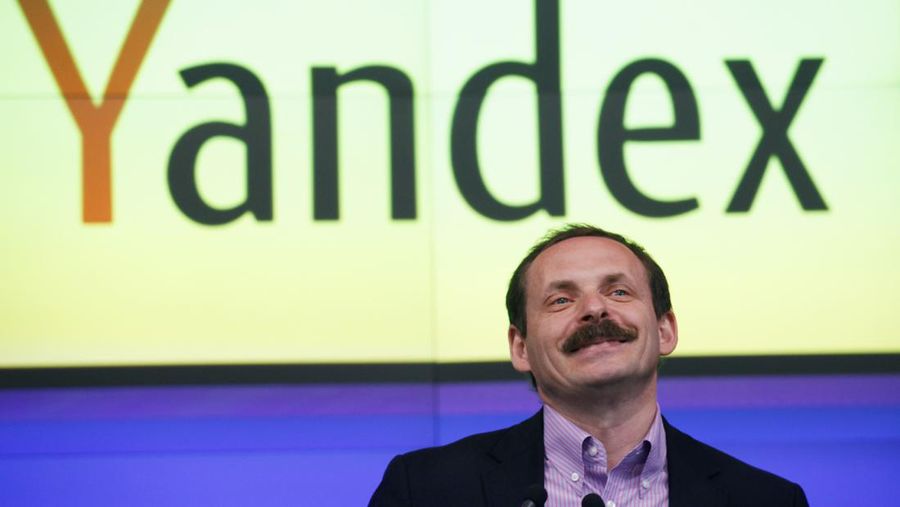Arkady Volozh, CEO of Yandex, attends his company's initial public offering at the Nasdaq MarketSite, Tuesday, May 24, 2011 in New York. Yandex is a Russian internet search company.  (AP Photo/Mark Lennihan)