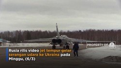 Detik-detik Jet Tempur Rusia Bombardir Ukraina