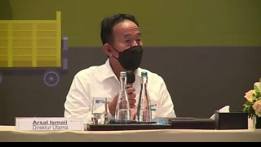 Direktur Utama PT Bukit Asam Tbk (PTBA)  Arsal Ismail (Tangkapan Layar)