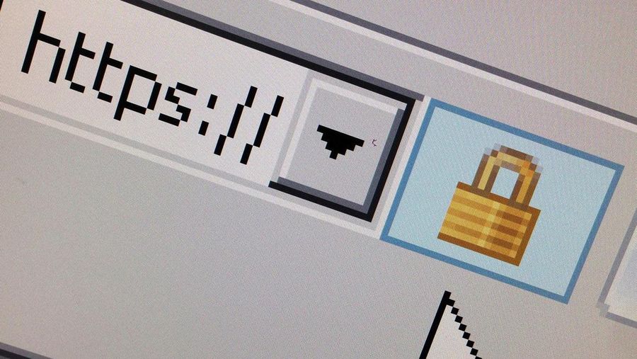 FILE PHOTO: A lock icon, signifying an encrypted Internet connection, is seen on an Internet Explorer browser in a photo illustration in Paris, France April 15, 2014.  REUTERS/Mal Langsdon/File Photo