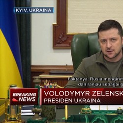 Presiden Ukraina Pastikan Tetap di Kyiv Meski Terus Digempur