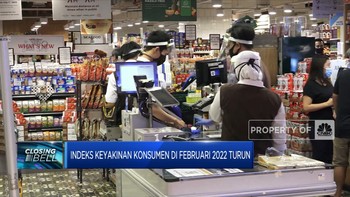 Duh, Indeks Keyakinan Konsumen Di Februari 2022 Turun
