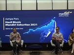 Mantap! Laba Bersih Mandiri Sekuritas Meroket 137% di 2021