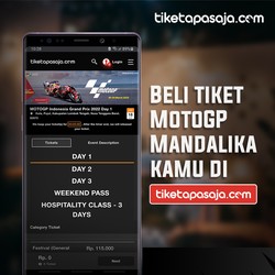 Tiket MotoGP 2022 Mandalika di Tiketapasaja.com Terjual Habis