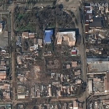 Citra Satelit, Kondisi Mariupol Ukraina Dibombardir Rusia