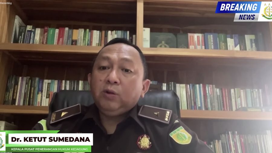 Kapuspenkum Kejagung Ketut Sumedana (Tangkapan Layar Youtube Kejaksaan RI)