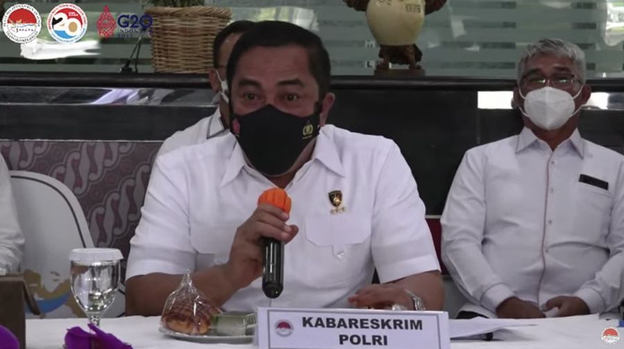 Kepala Bareskrim Polri Komjen Agus Andrianto Saat Konferensi Pers Terkait Isu Investasi Ilegal (Tangkapan Layar Youtube PPATK Indonesia)