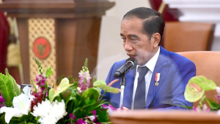 Presiden Joko Widodo (Jokowi) Melakukan Rapat Terbatas Pembahasan IKN, Kamis (10/3/2022). (Foto: Muchlis Jr - Biro Pers Sekretariat Presiden)