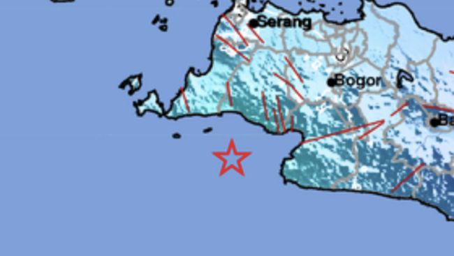 Gempa Megathrust M 5 Guncang Banten, Getaran Terasa hingga Jabar