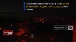 Mencekam! Ledakan Kembali Terdengar di Ibu Kota Ukraina