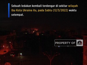 Mencekam! Ledakan Kembali Terdengar di Ibu Kota Ukraina
