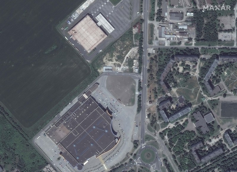 Situasi kehancuran di kota Mariupol, Ukraina, yang kini dikepung pasukan Rusia. (via REUTERS/MAXAR TECHNOLOGIES) Situasi kehancuran di kota Mariupol, Ukraina, yang kini dikepung pasukan Rusia. (via REUTERS/MAXAR TECHNOLOGIES)