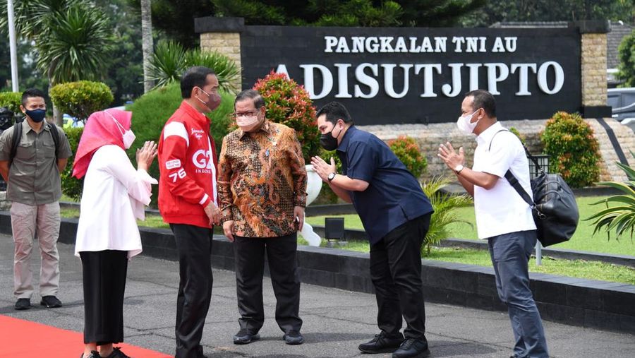 Bertolak ke Kaltim, Presiden Jokowi Akan Menuju Titik Nol Kilometer IKN. (Biro Pers Kepresidenan RI/)