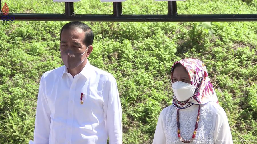 Event dari Titik Nol Kilometer Ibu Kota Nusantara, 14 Maret 2022 (Tangkapan layar Youtube Sekretariat Presiden)