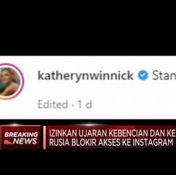 Izinkan Kebencian & Kekerasan, Instagram Diblokir Rusia