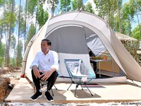 Kemah Bareng Iriana di IKN, Isi Tenda Jokowi Bikin Kaget!