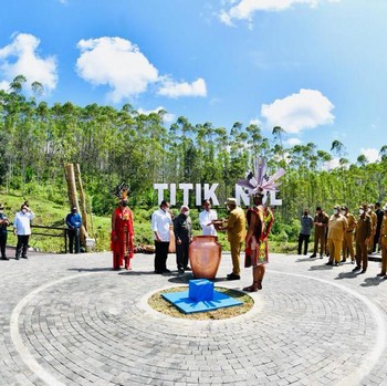 Bersejarah! Jokowi Kumpul Bareng Gubernur se-RI Titik Nol IKN